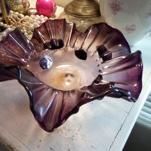 Amethyst Glass Art Bowl